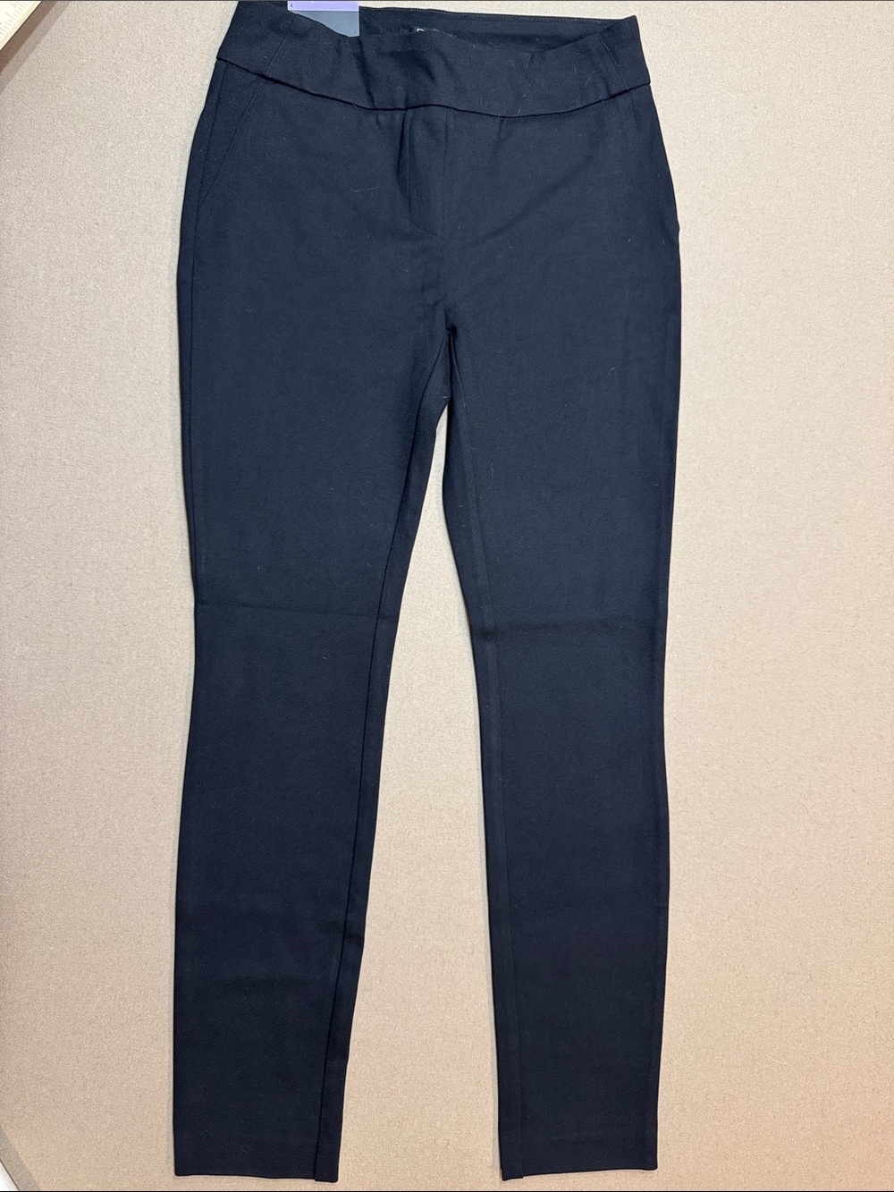 Dalia Black Ponte Slim Trousers